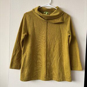 Trisha Tyler Green Cowl Neck Sweater - Size Small